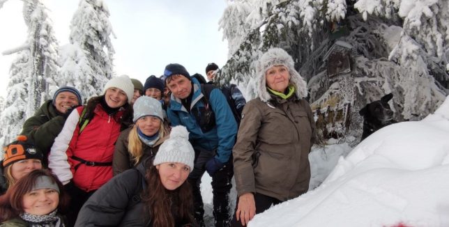 Náročný výstup na Vánoční louku Náročný výstup na Vánoční louku